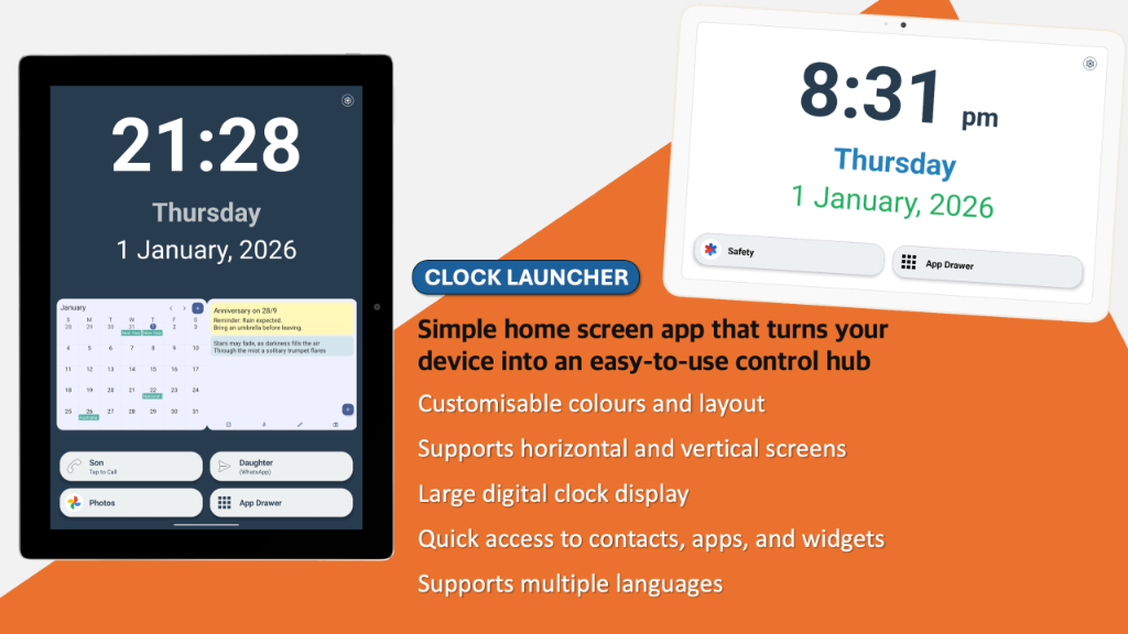 Clock Launcher App Screenshot
